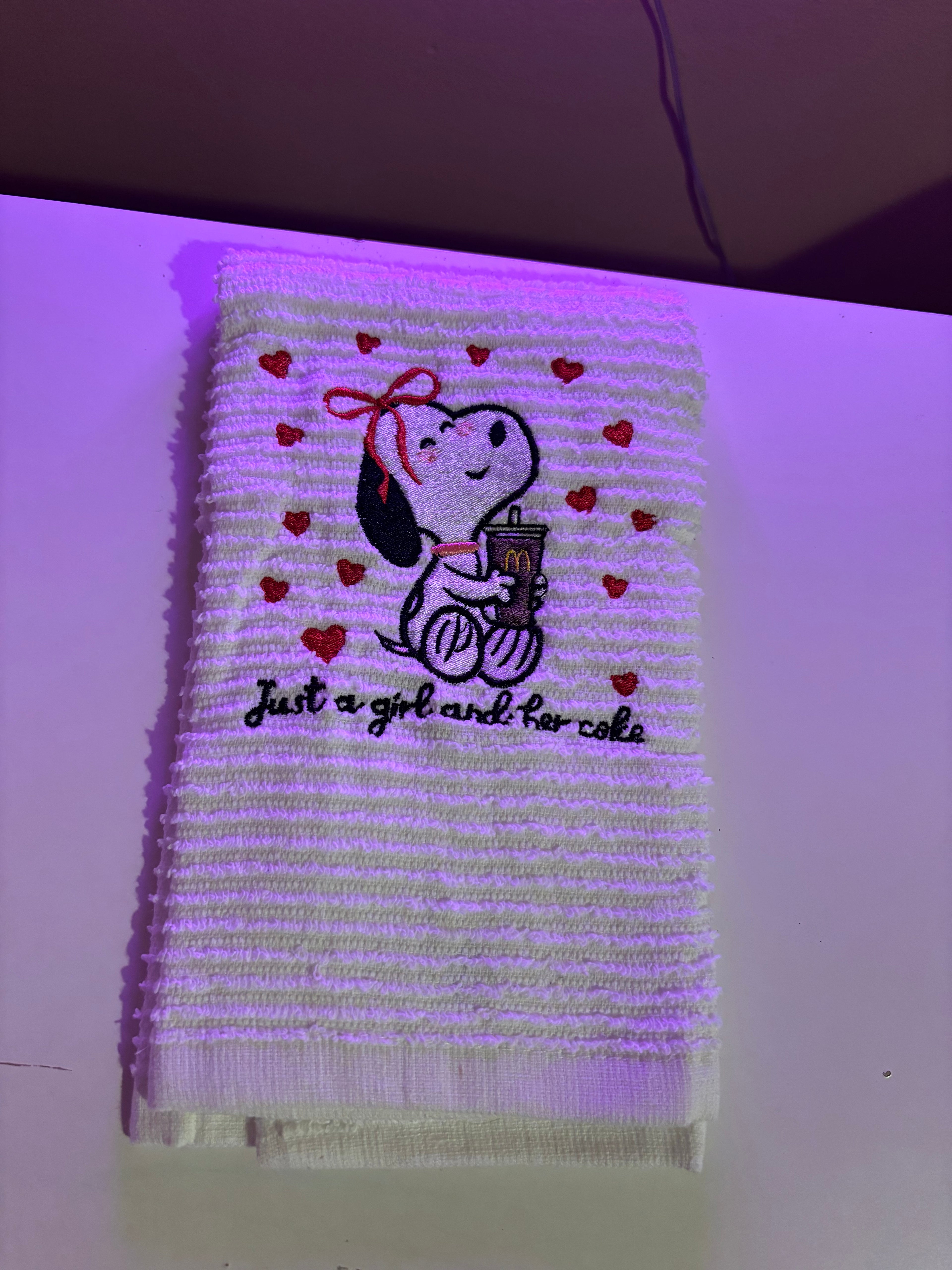 Embroidered kitchen towels