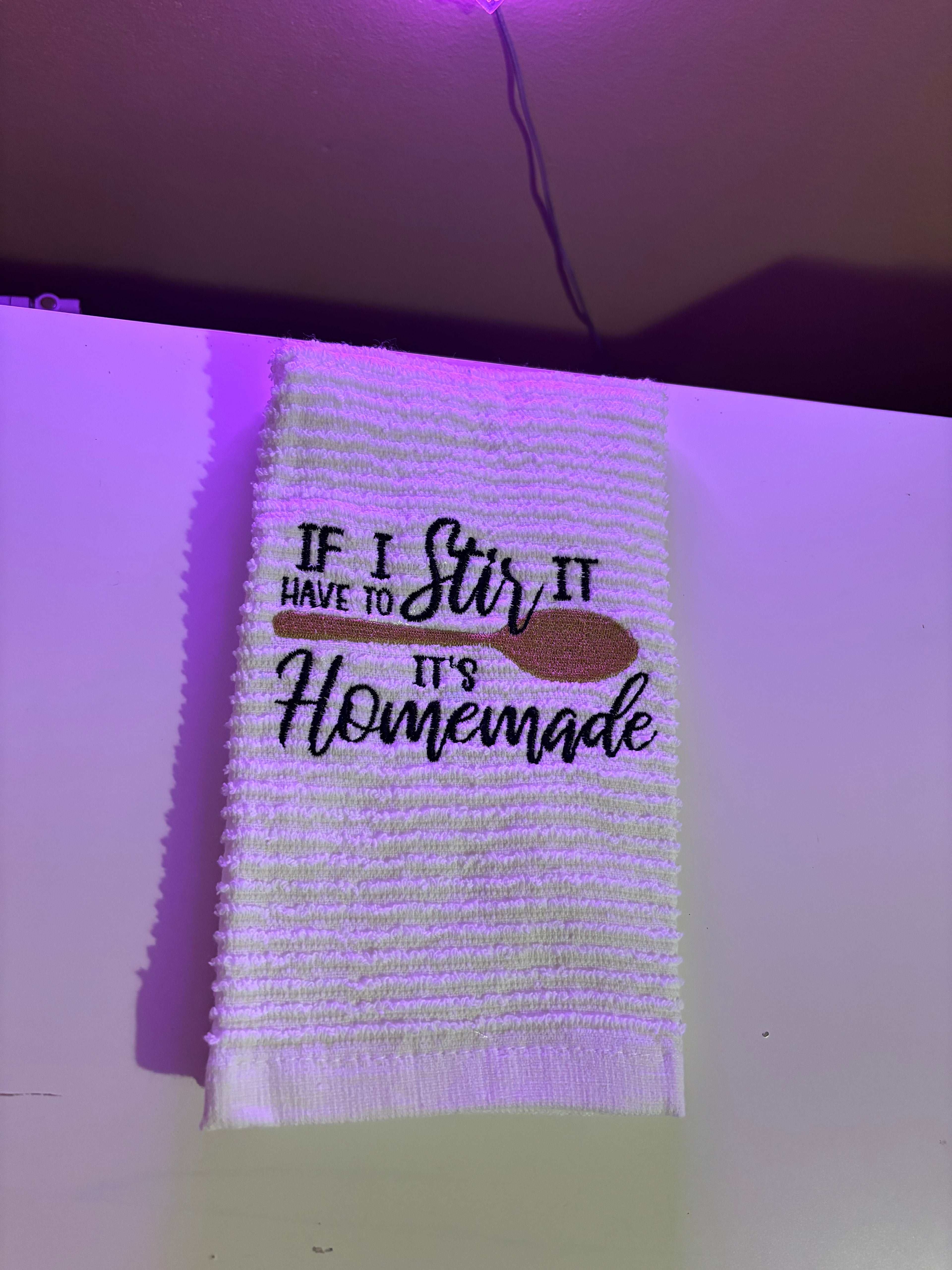 Embroidered kitchen towels